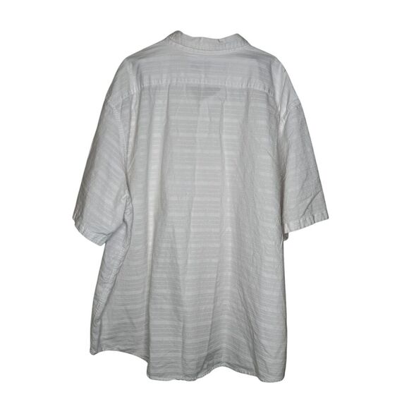 Old Navy Men Top Button-Up Regular Fit Casual Striped Collared Short Sleeve 4XL - Picture 7 of 10